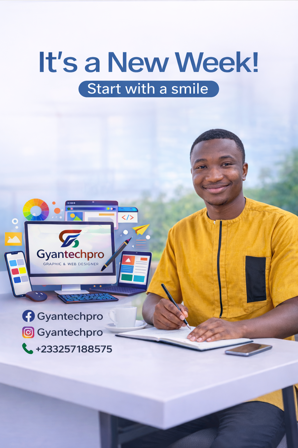 Happy New week flyer